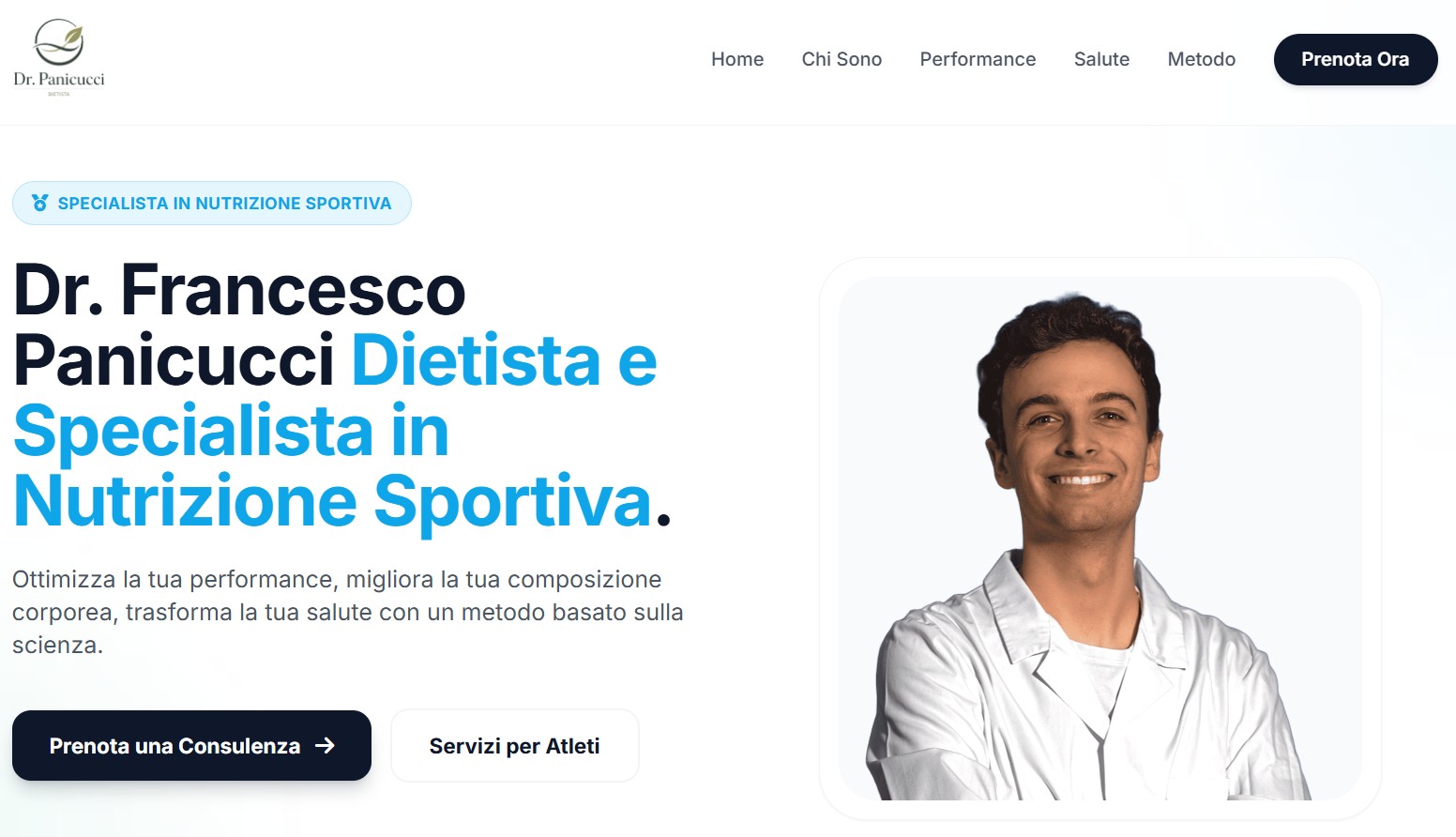 Francesco Panicucci Website Preview